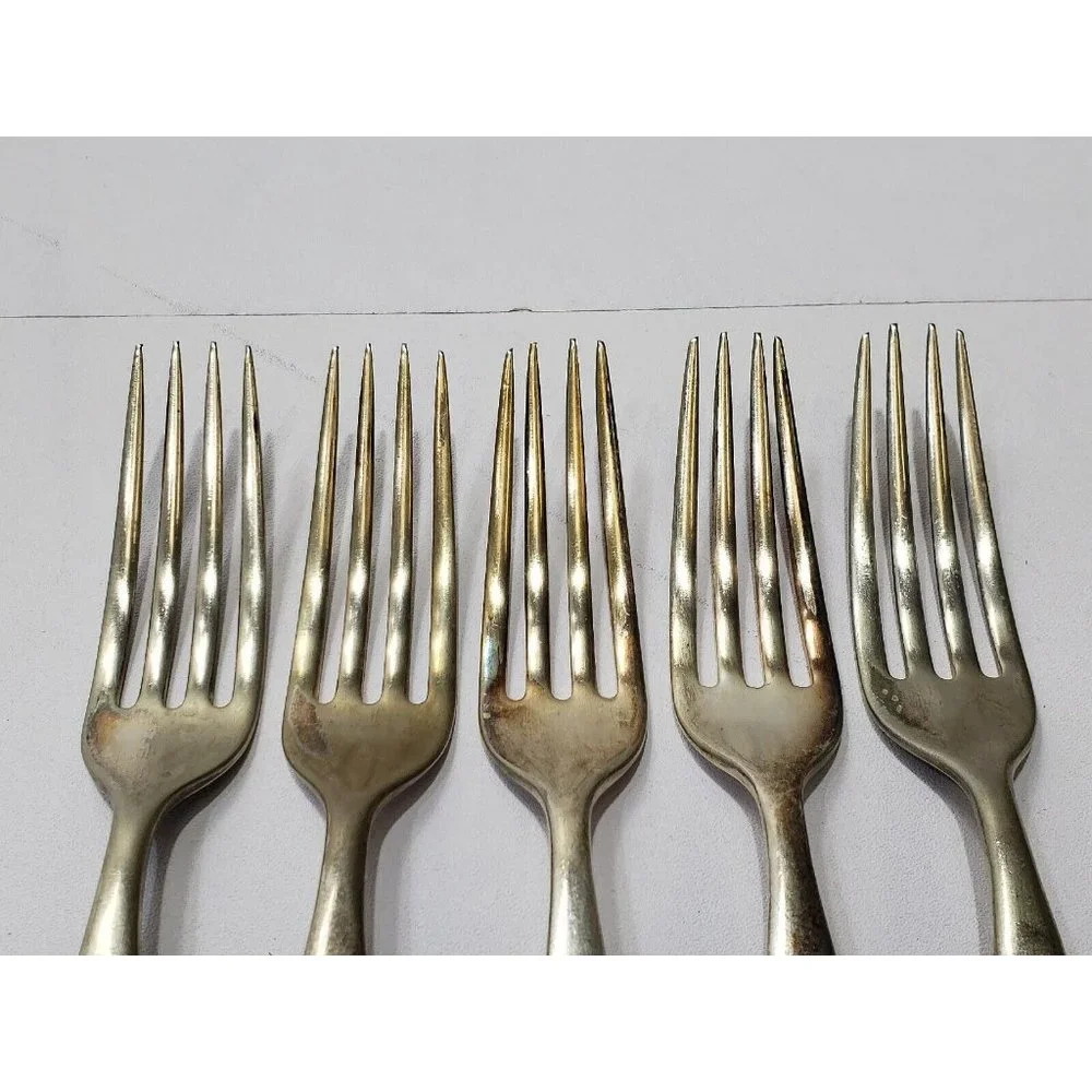 Rogers Bros No. 12 Waterbury? Silverware Flatware Set Of 10 Pieces 5 Of Each